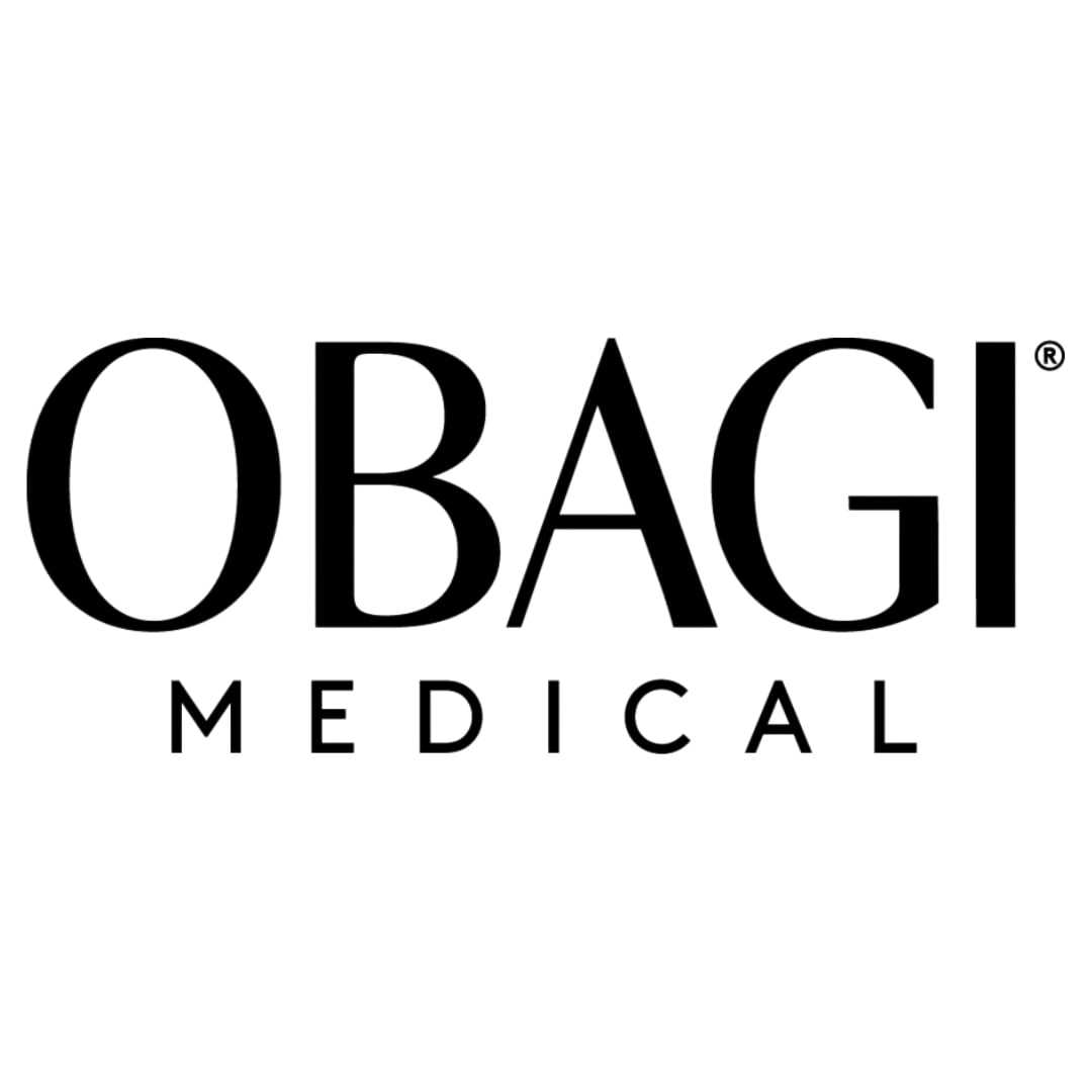 Obagi Medical logo in bold black lettering on a white background.